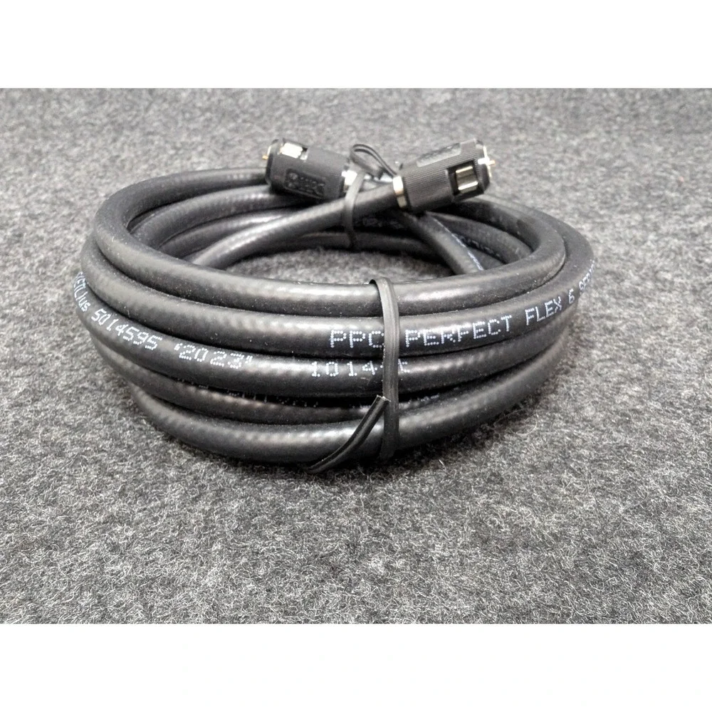 NEW PPC Perfect Flex 6 Series 18 AWG Coaxial Cable 8 Feet Black CATV CMX Coax